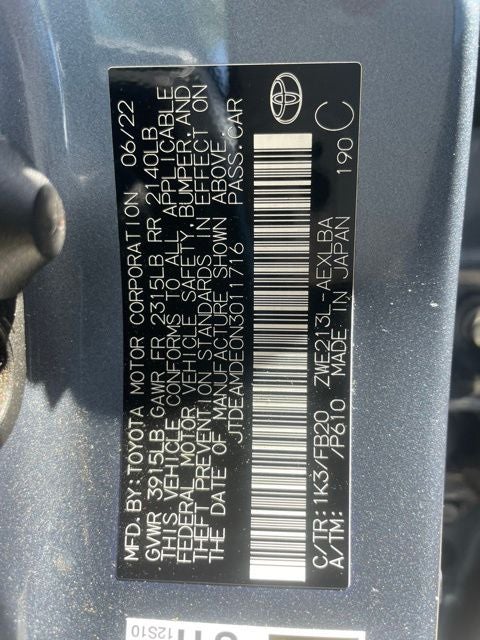 2022 Toyota Corolla Hybrid LE