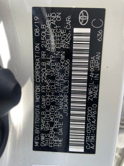 2020 Toyota Prius LE