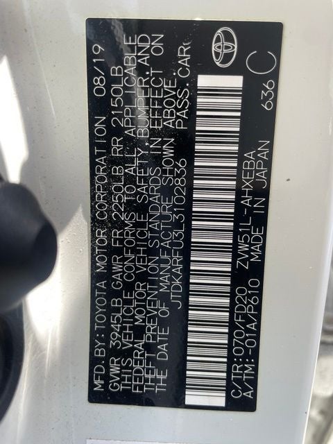 2020 Toyota Prius LE