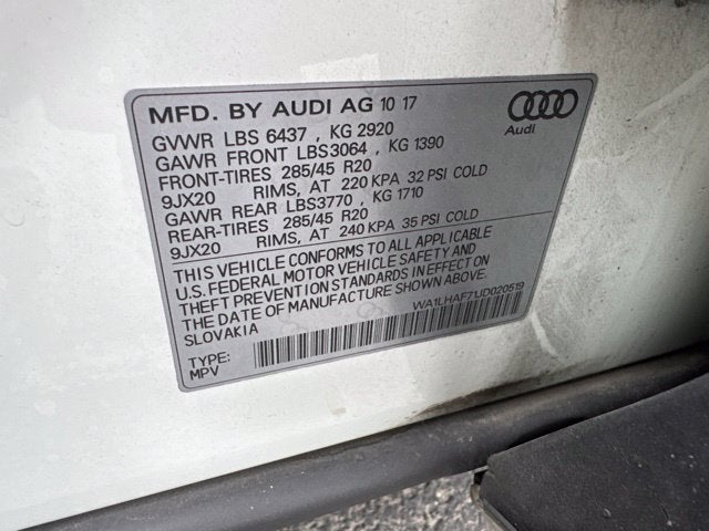 2018 Audi Q7 2.0T Premium Plus quattro