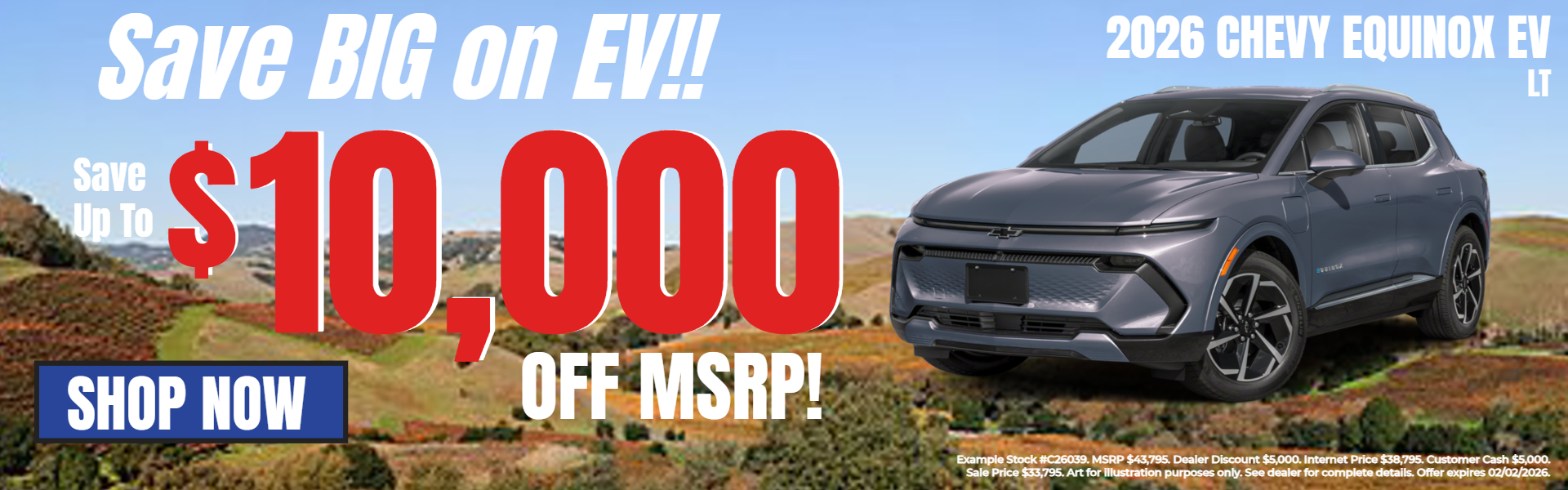 EQUINOX EV SAVINGS AT JIMMY VASSER CHEVROLET IN NAPA, CA