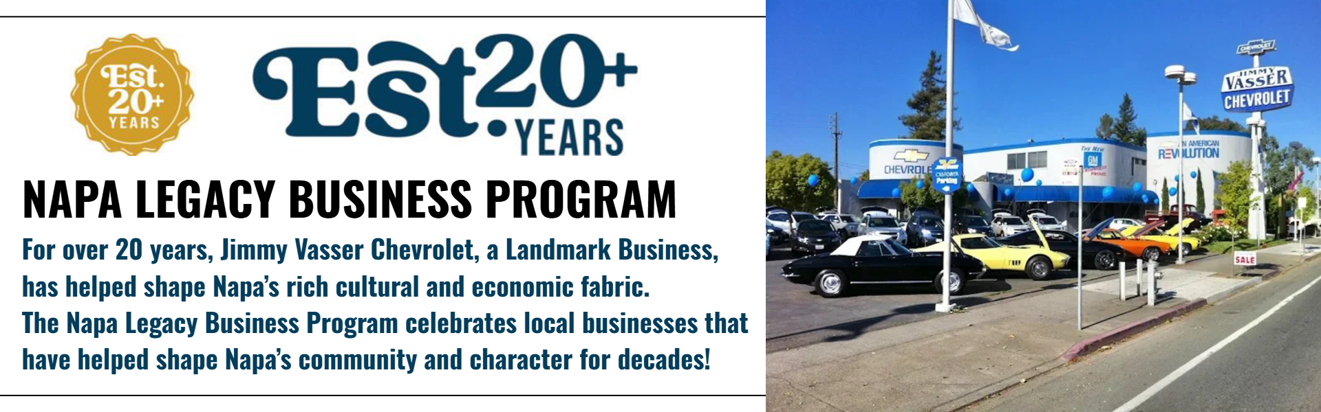 NAPA LEGACY BUSINESS PROGRAM JIMMY VASSER CHEVROLET
